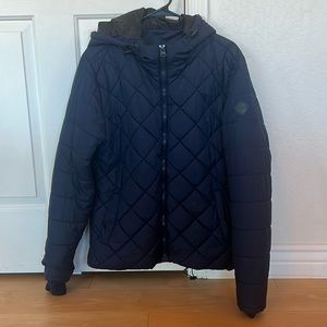Quilted hooded jacket